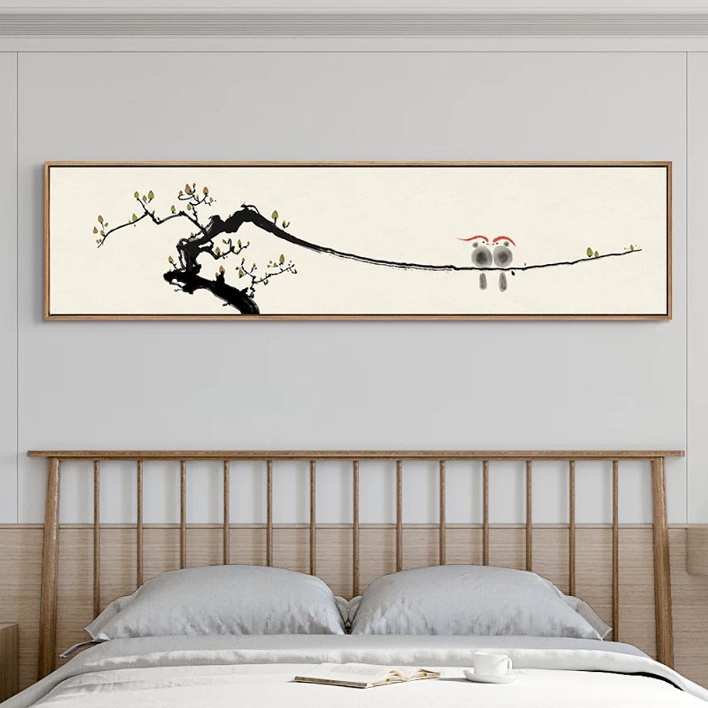 동양화 풍경화 흑백 감성 그림 폭포 산수화 산수 수묵 - 상세 이미지 4