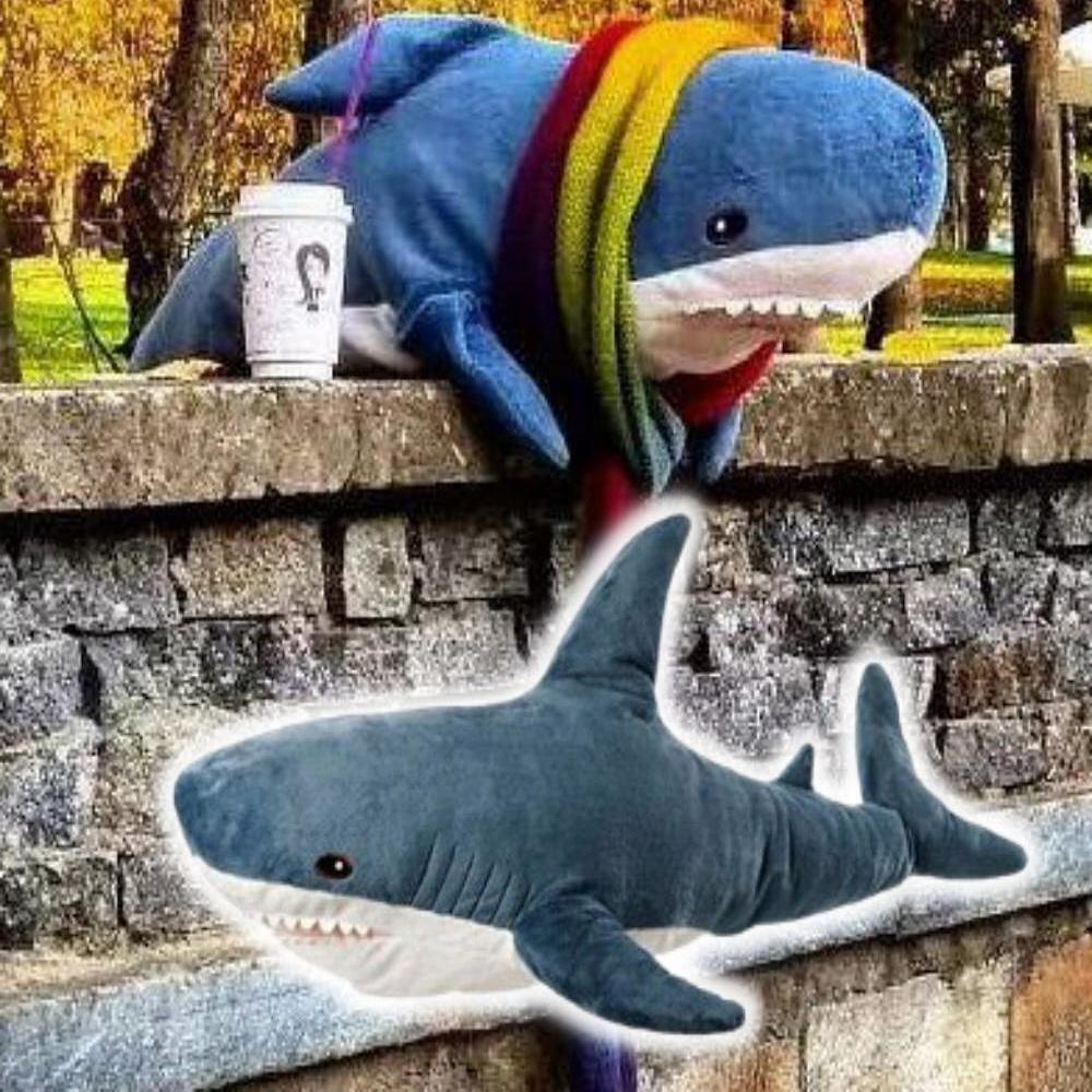 귀여운 대형 상어 인형 초대형 애착 쿠션 죠스 모양 80cm - 상세 이미지 2