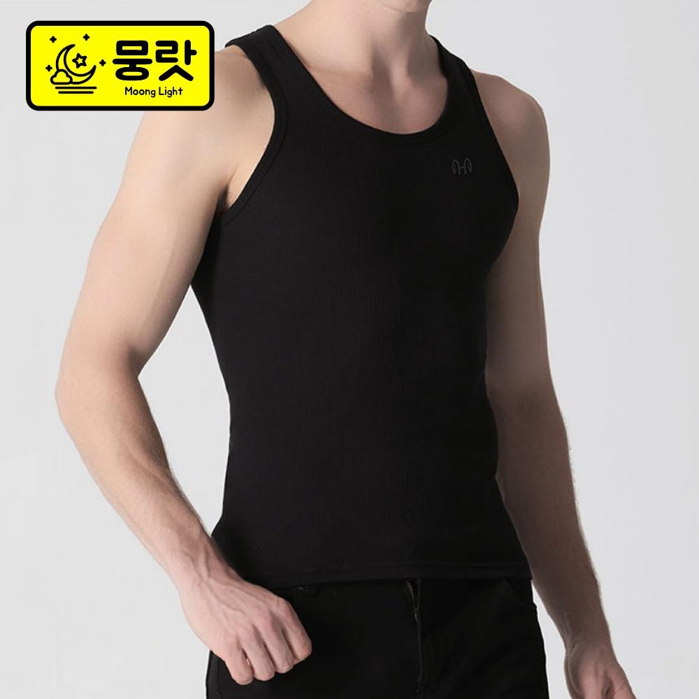 남자 이너 나시 남성 골지 나시 남자 망고 민소매 - 상세 이미지 2