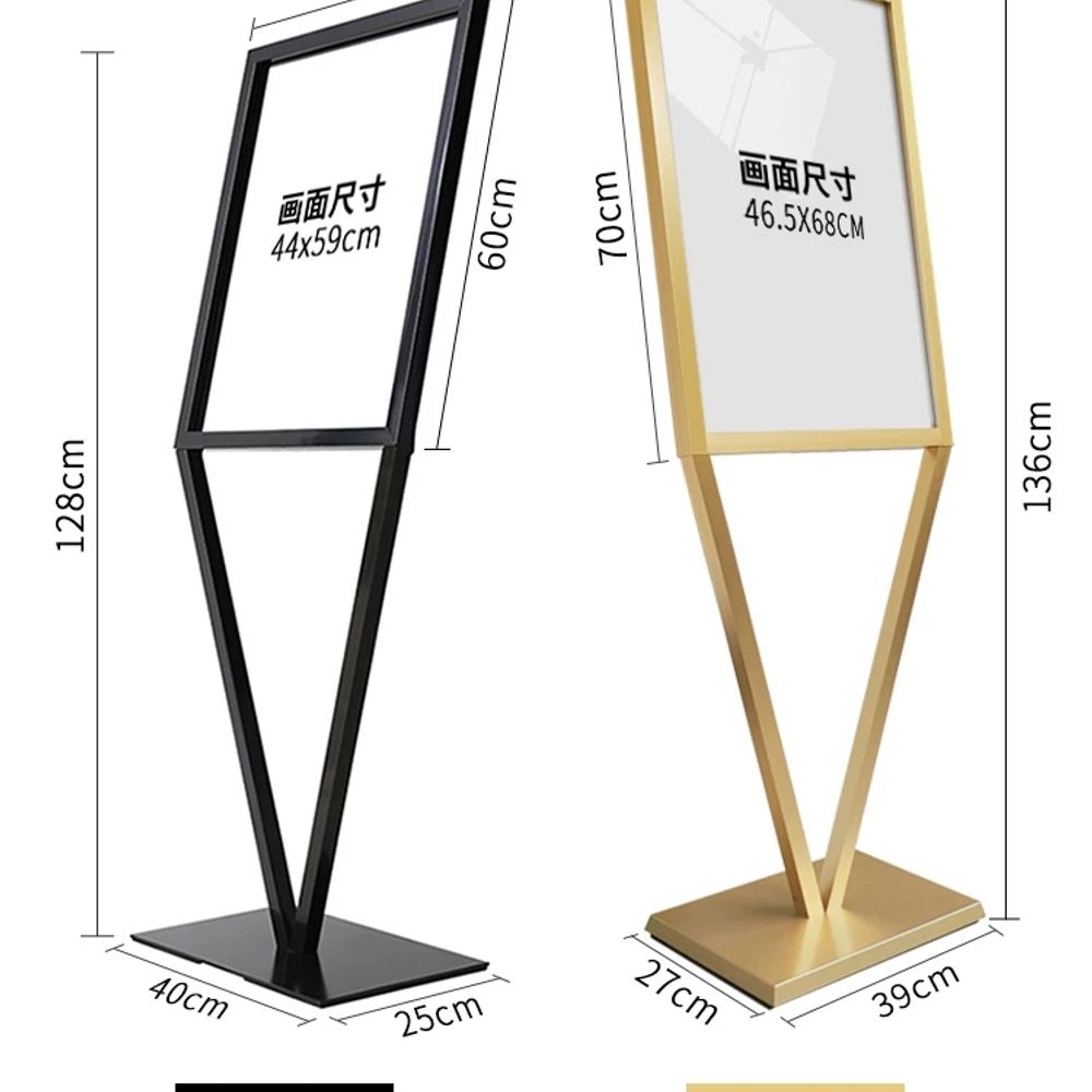 메뉴 테이블 스탠드 골드 아크릴 액자 납골당액자 - 상세 이미지 2
