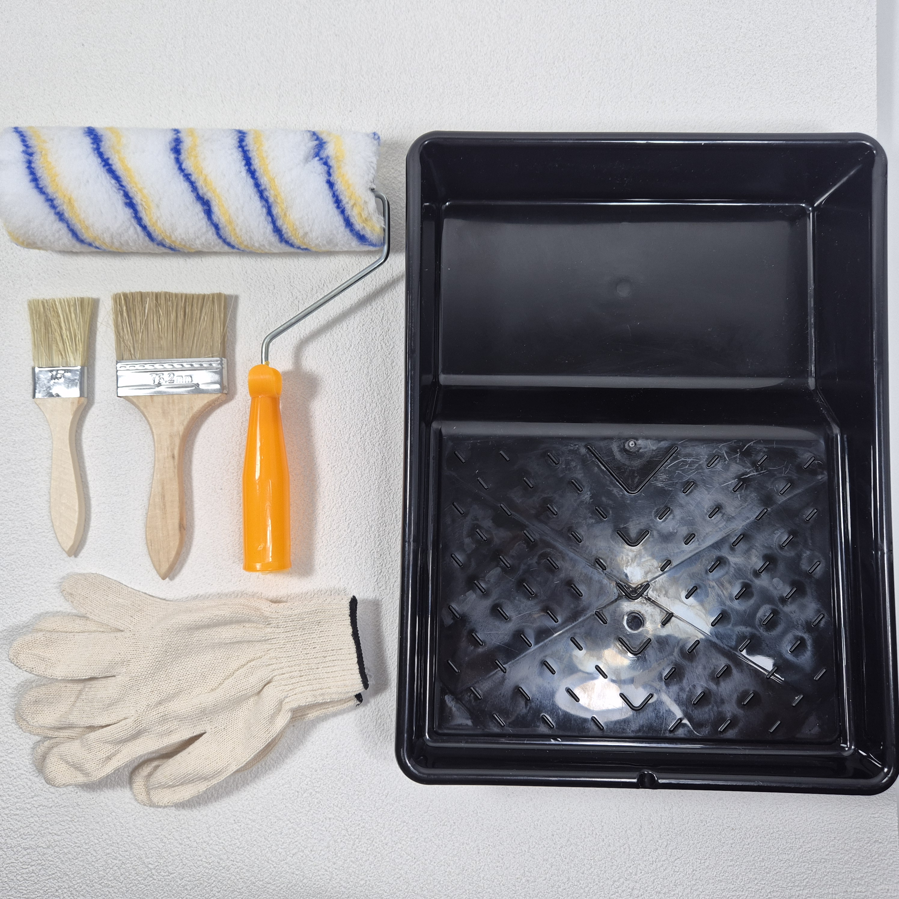 페인트 롤러세트 페인트도구 장갑 붓 2종 트레이 5종 DIY 셀프 인테리어 - 상세 이미지 2