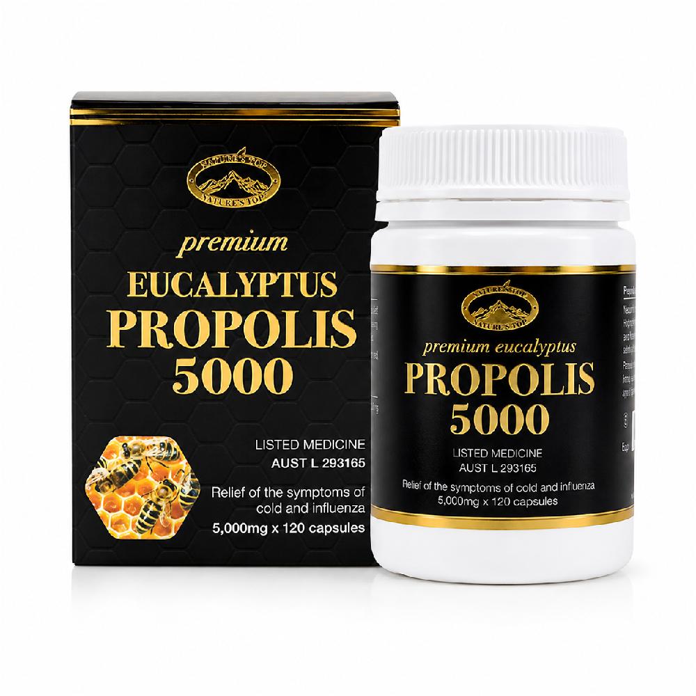 호주 네이쳐스탑 유칼립투스 프로폴리스 5000mg 120캡슐 건강보충식품 - 상품 이미지