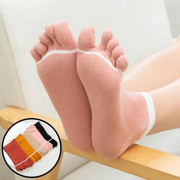 핑크발가락양말 여성 귀여운발가락양말 요가 필라테스 - 상품 이미지