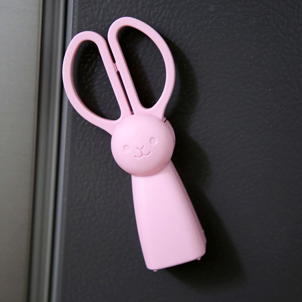 귀여운디자인다용도토끼가위 생활문구 냉장고부착사무용미니가위 - 상품 이미지