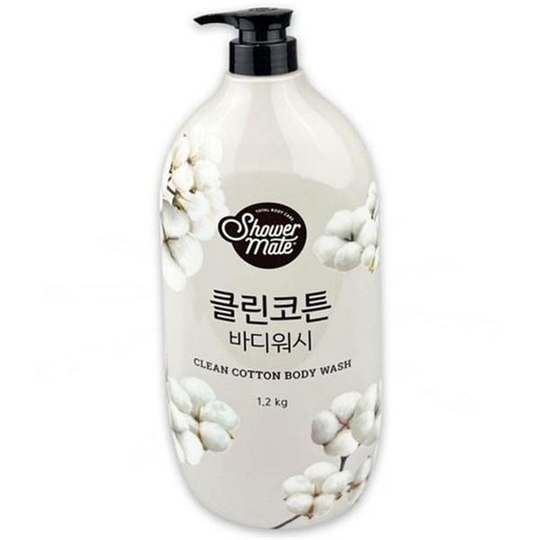 대용량 클린코튼 바디 워시 1.2kg 펌프형 목화 바디 워시 목화향 - 상세 이미지 2