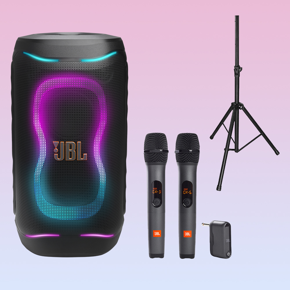 JBL 파티박스 130 PARTYBOX130 휴대용 블루투스 스피커 AS3+스탠드 3종세트 - 상품 이미지