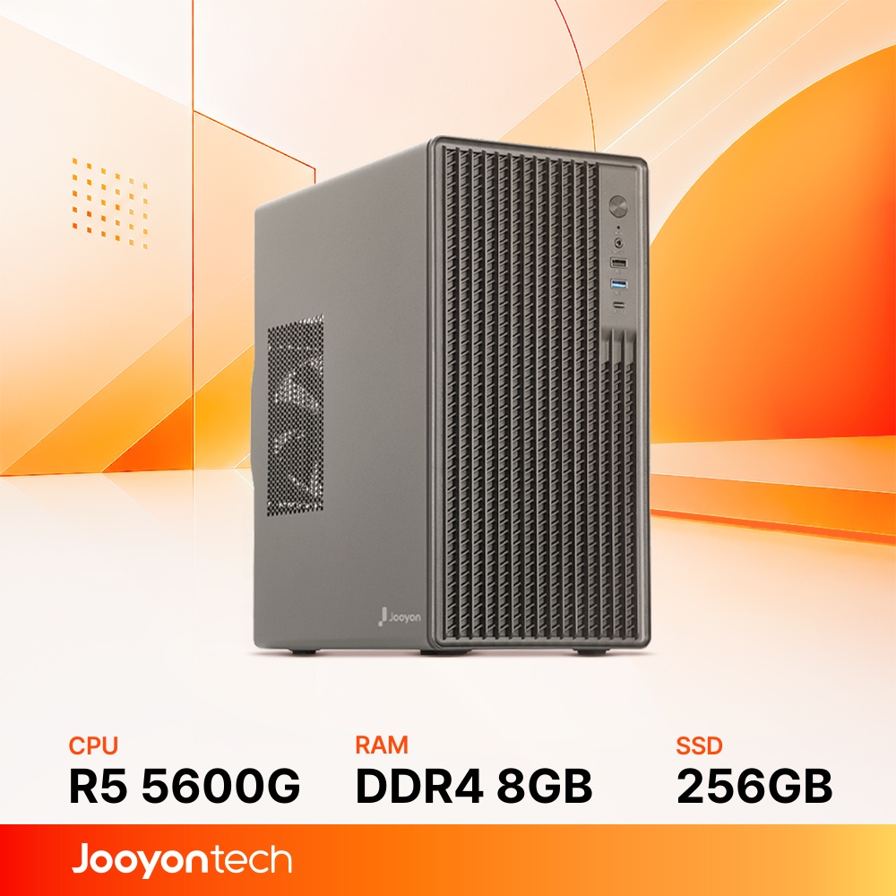 주연테크 홈오피스 굿워크 AMD 라이젠5 5600G 내장그래픽 DDR4 8G NVMe 256G 사무용 가정용 컴퓨터 D1v56G 블랙 상품 이미지