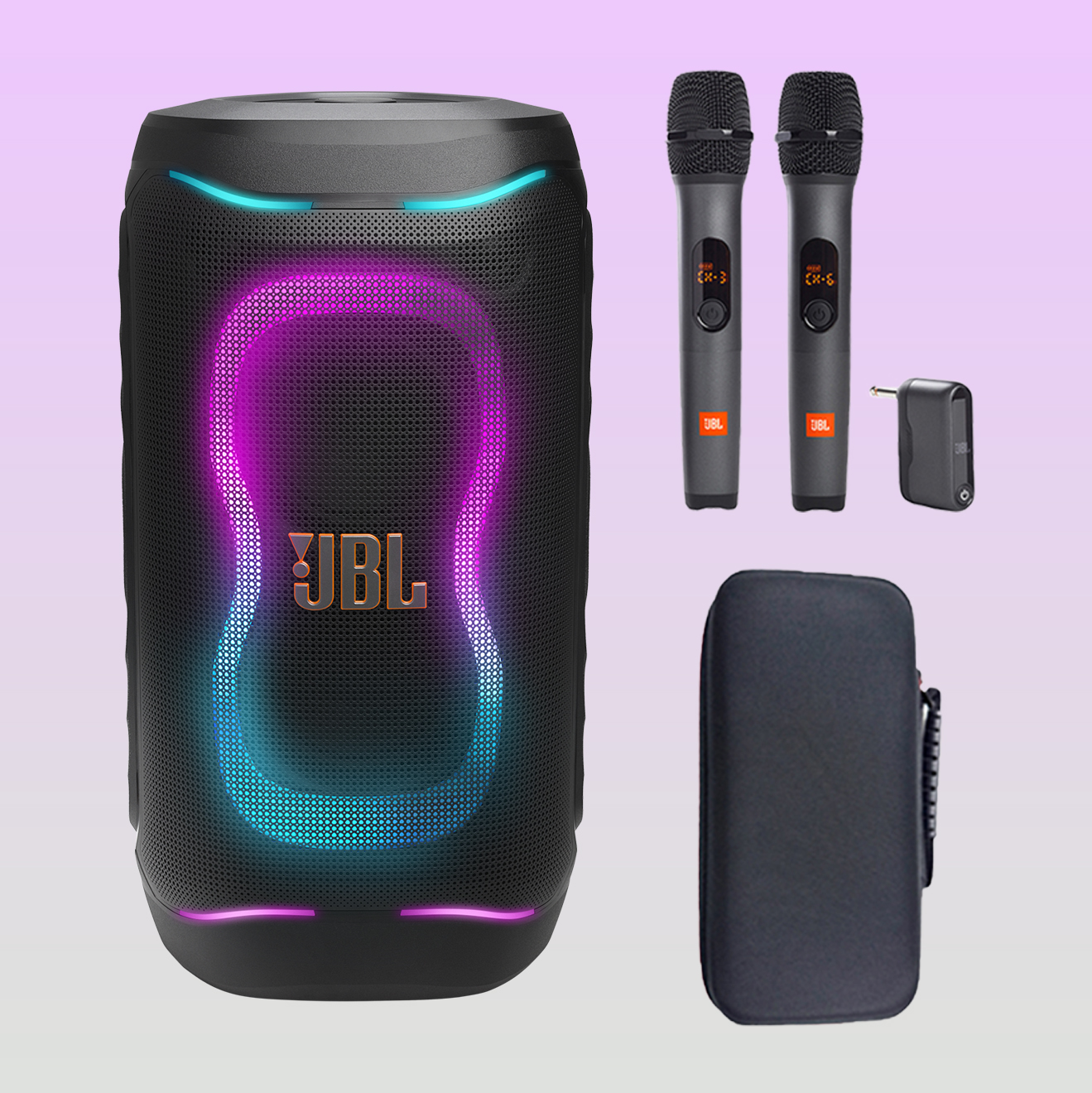 JBL 파티박스 130 PARTYBOX130 휴대용 블루투스 스피커 AS3+마이크파우치 3종세트 - 상품 이미지