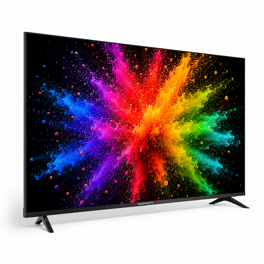 와우피프티 4K UHD QLED 스마트TV 중소기업 대형 소형 139cm(55인치), 수도권 고객직접설치 스탠드 상품 이미지