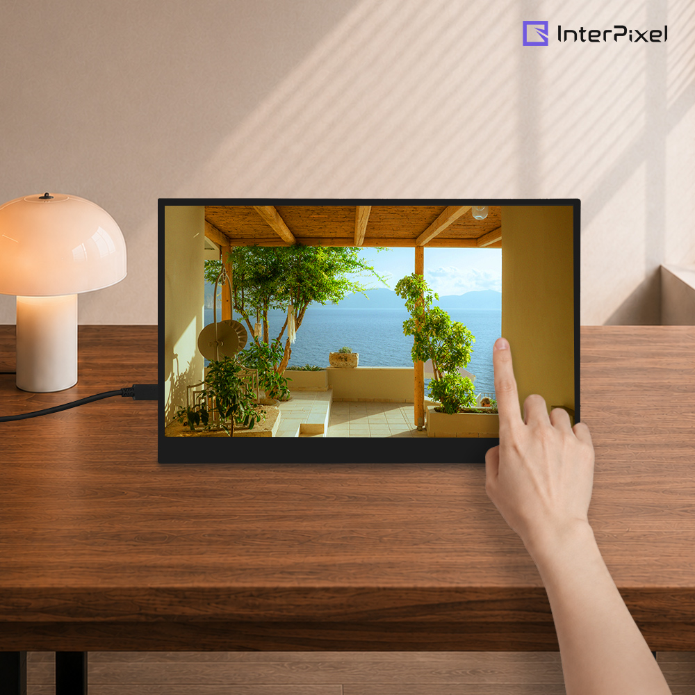 [신제품] 인터픽셀 IP1510T 터치 IPS 60Hz C포트 포터블 휴대용 모니터 틸트 앵글 컨트롤 - 상세 이미지 2