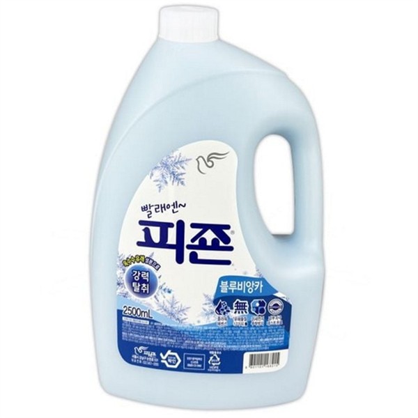 파우더리 대용량 섬유 유연제 2500ml 꽃향기 세탁용 섬유 유연제 산뜻한 - 상품 이미지