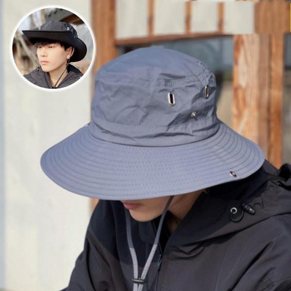 남성 챙넓은 모자 사파리 남자 여행 모자 - 상품 이미지