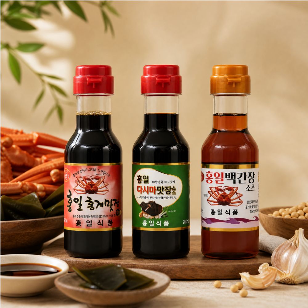홍일 홍게간장 맛장 1.8리터 +200ml 백간장 편스토랑 김용빈 대패삼겹파스타 - 상세 이미지 2