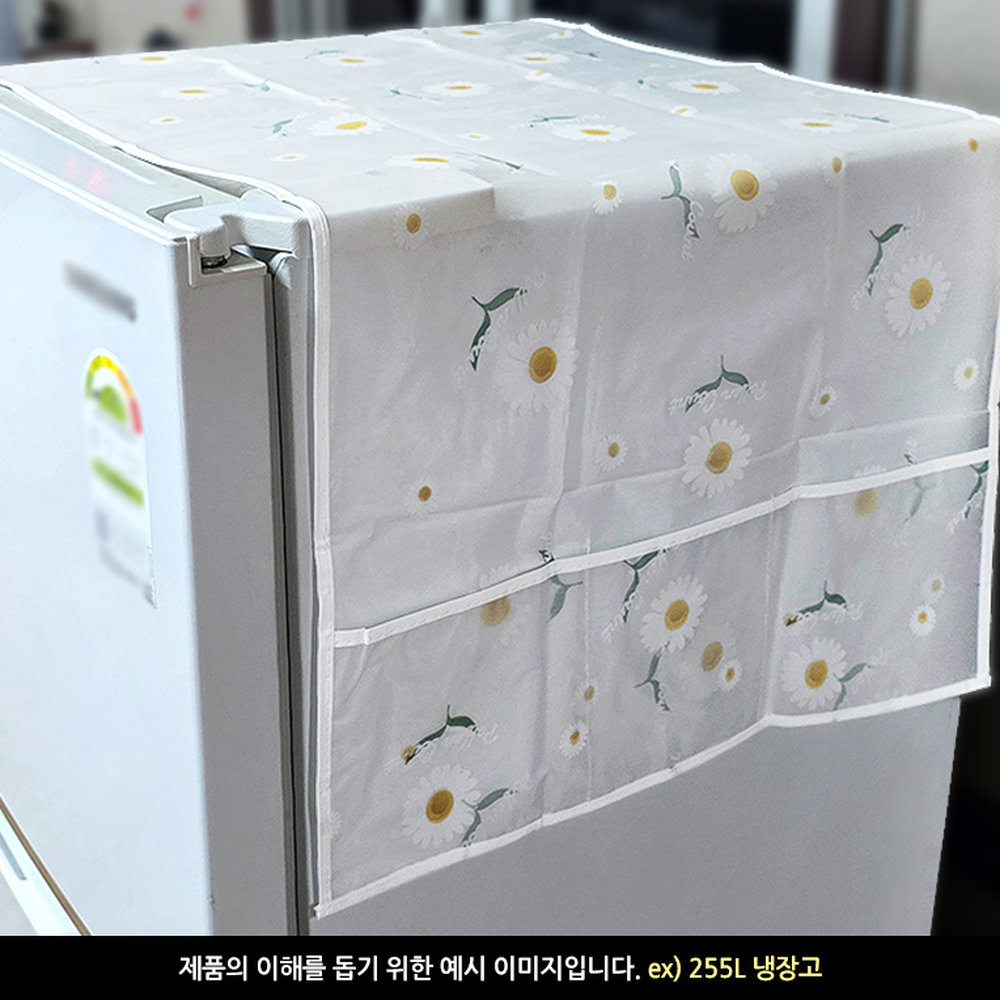 반투명가전보호덮개 PEVA수납덮개 포켓형주방정리 34 x 85cm - 상세 이미지 3