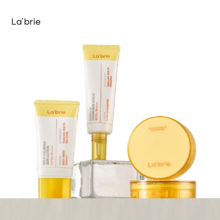 라브리에 선케어 선세럼/선쿠션 50%OFF + 선클렌징 티슈 20매 - 상품 이미지