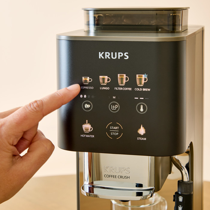 [원두증정 KRUPS 크룹스 초슬림 전자동 커피머신 커피크러쉬 라이어니스 SA403BK0 가정용 에스프레소 머신 홈카페 라떼 사진 3