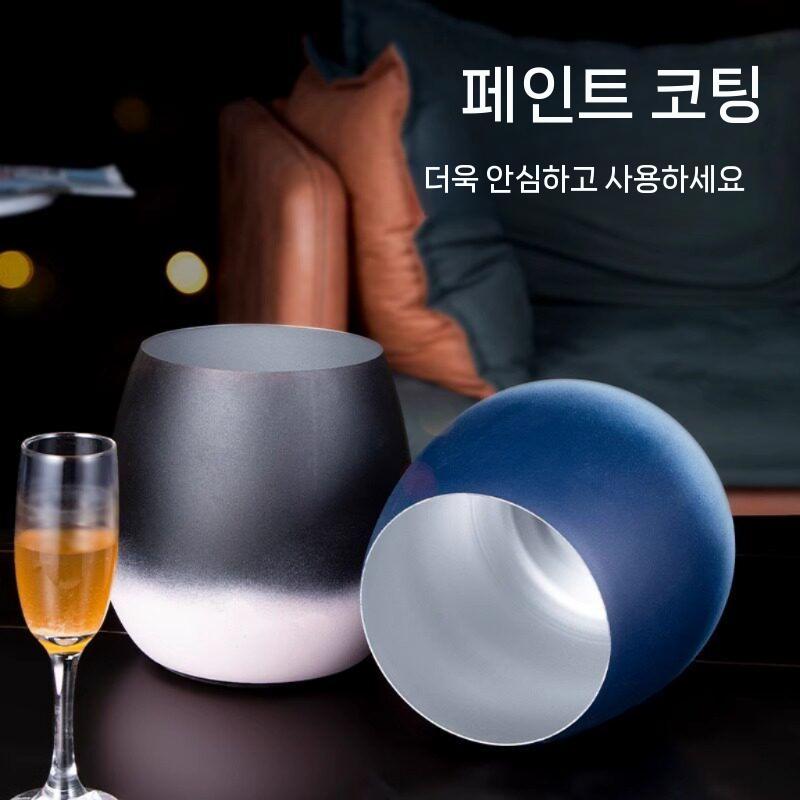 스텐 사케 쿨러 얼음통 업소용 아이스 버킷 양주 화이트 - 상세 이미지 5