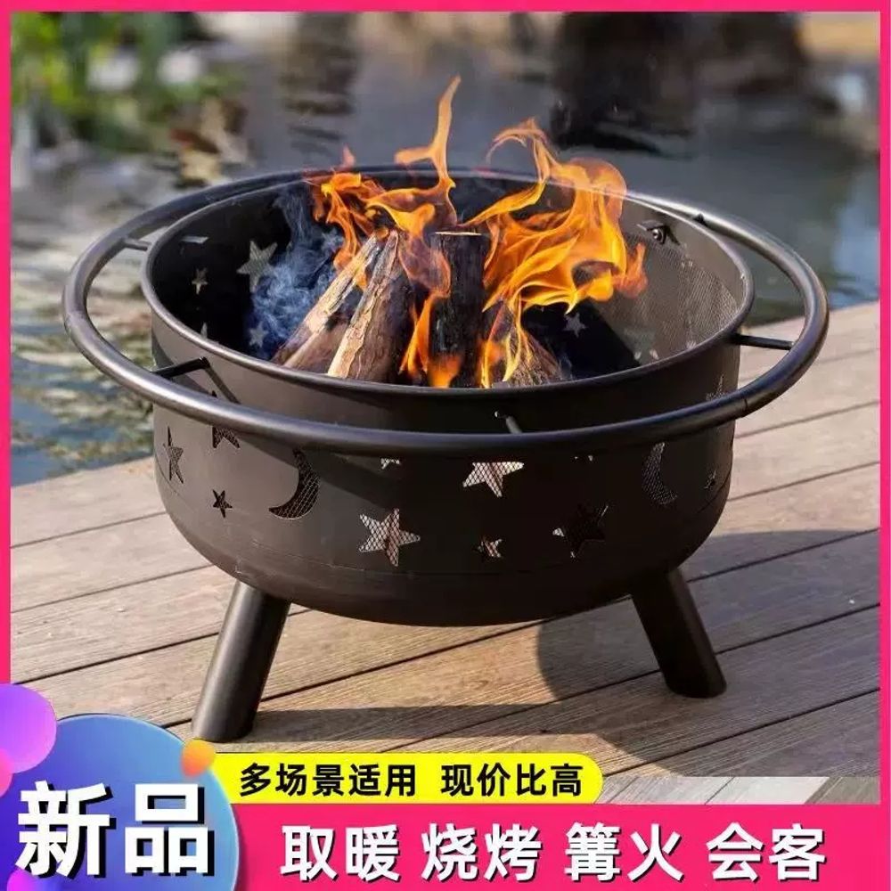 화로대 모닥불 그릴 펜션 바비큐 불멍 스토브 숯불 - 상세 이미지 2