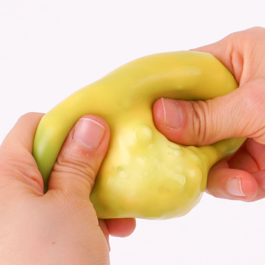 망고 말랑이 스퀴시 변색 망고 익어가는 크런치 슬라임 - 상세 이미지 5