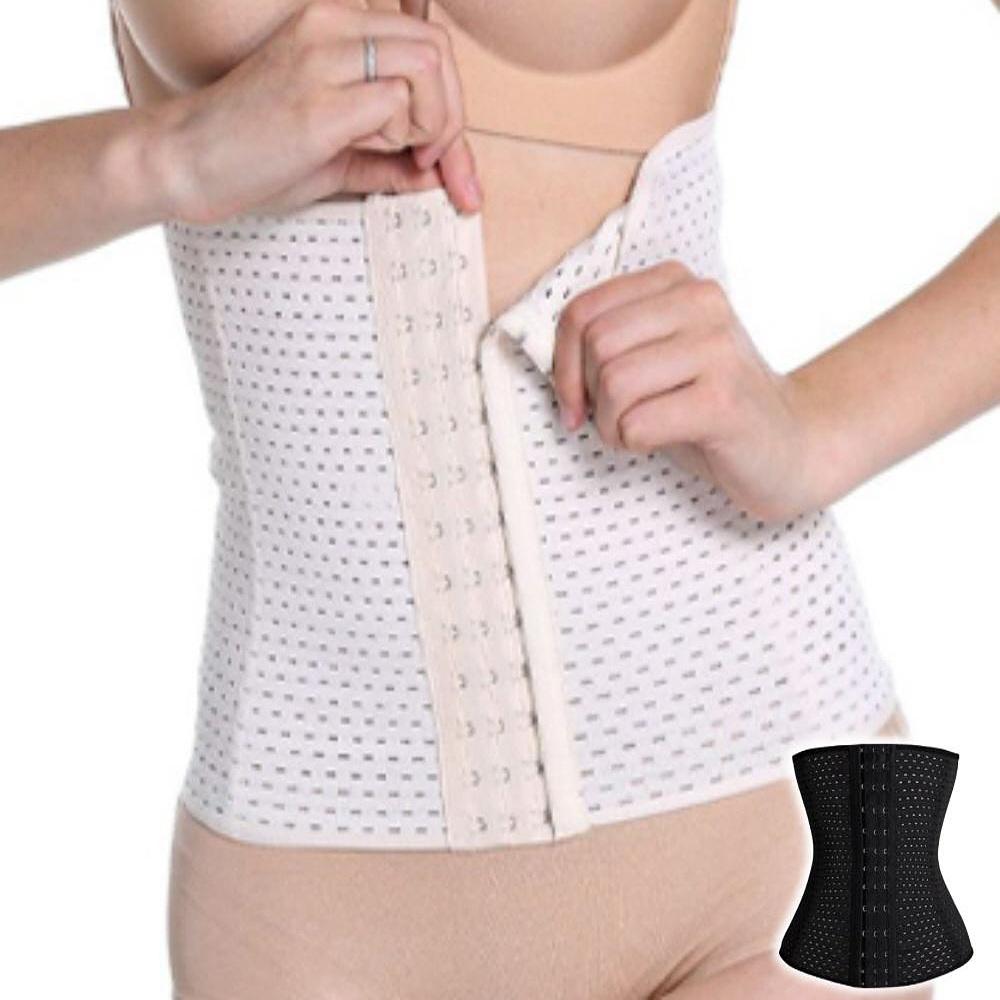 메시 복부 코르셋 비만 복부 보정 밴드 허리 코르셋 - 상품 이미지