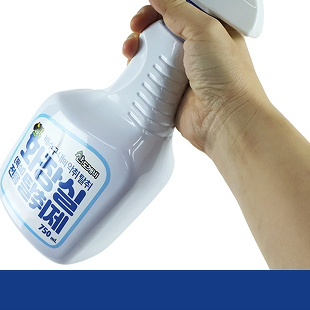 편안한그립 대용량욕실탈취제 액체분사형하수구냄새화장실탈취제 750ml - 상세 이미지 4