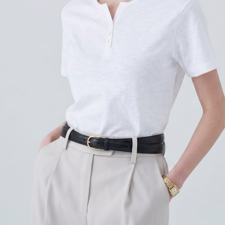 토템 랩 벨트 여성 블랙 231-9002-905 이미지 8