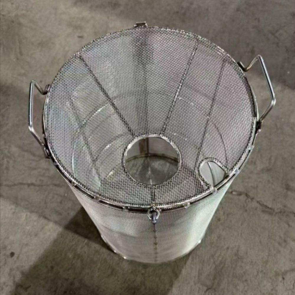 정화조 거름통 펌프 케이지 망 슬러지 오물 오수 직경 20cm 높이 40cm 1 mm 격자 - 상품 이미지