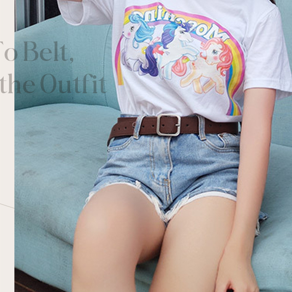 조절가능일상복허리띠 남녀공용캐주얼룩벨트 커플아이템정장룩패션벨트 - 상세 이미지 4