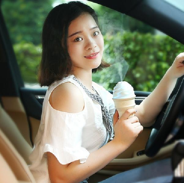 USB 차량가습기 사무실용미니가습기 아이스크림 귀여운가습기 - 상세 이미지 2