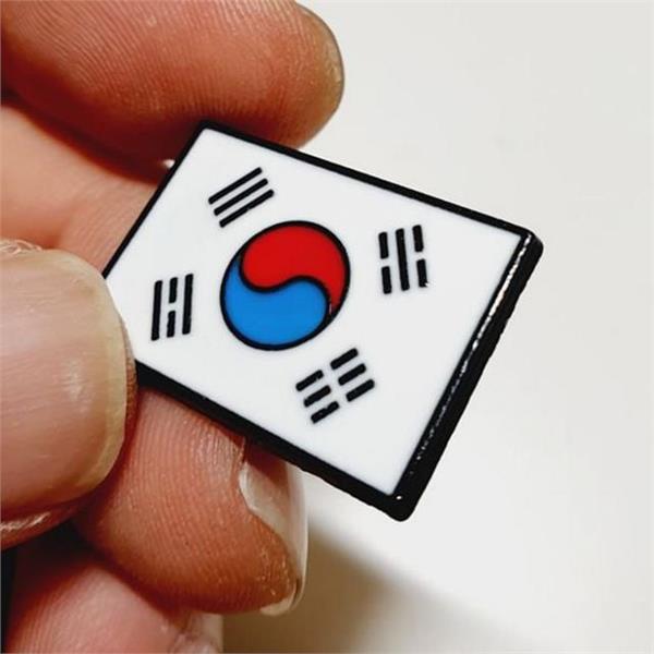 금속 태극기 뱃지 25x18mm 합금 태극기 배지 단체 행사 - 상품 이미지