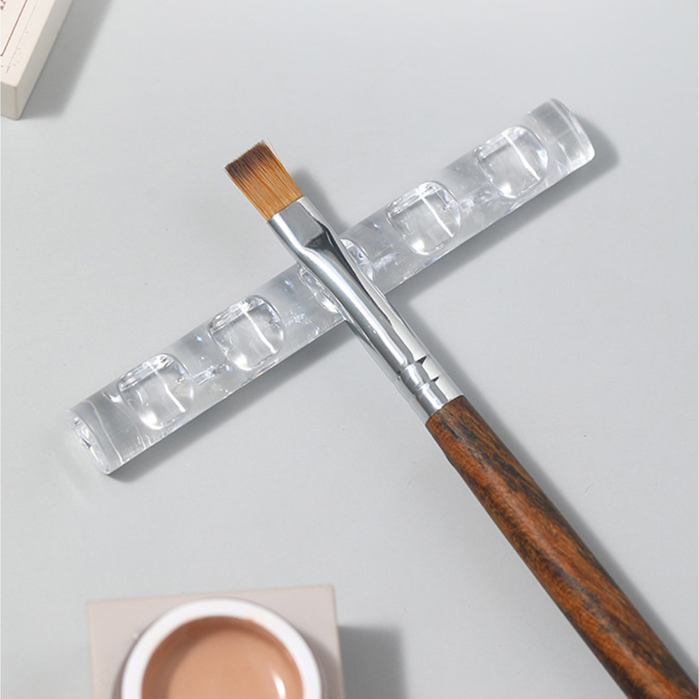깔끔한디자인네일아트용브러쉬거치대 작업공간화장품정리 투명아크릴메이크업용브러쉬홀더 5구 - 상세 이미지 2
