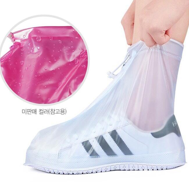덧신는 장화 구두 방수커버 비닐 신발 장화 이미지 4