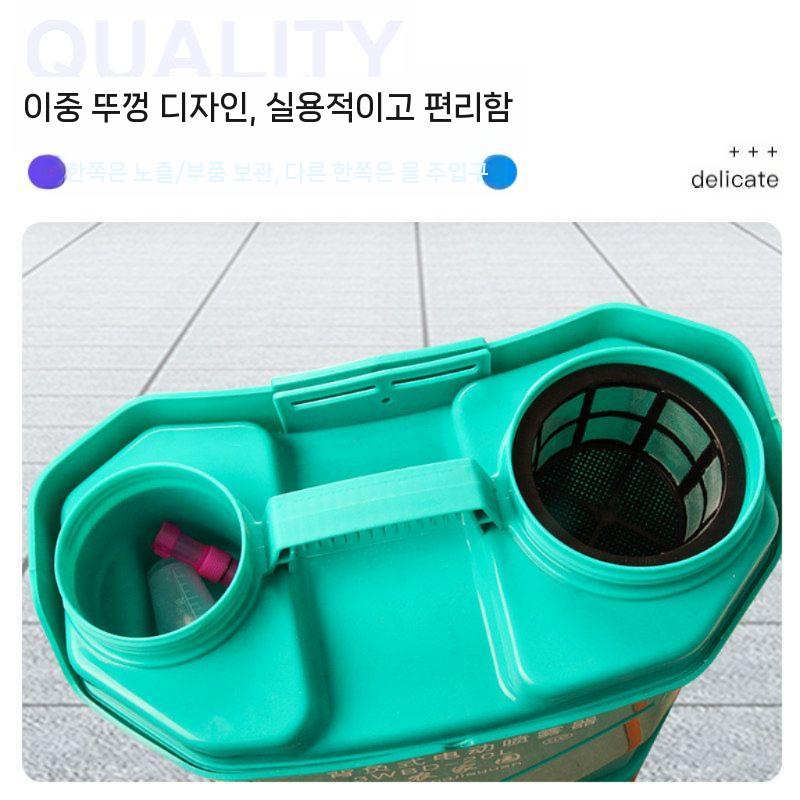 전동 농약분무기 살포기 압축 충전 충전식 고압 자동 16L - 상세 이미지 3