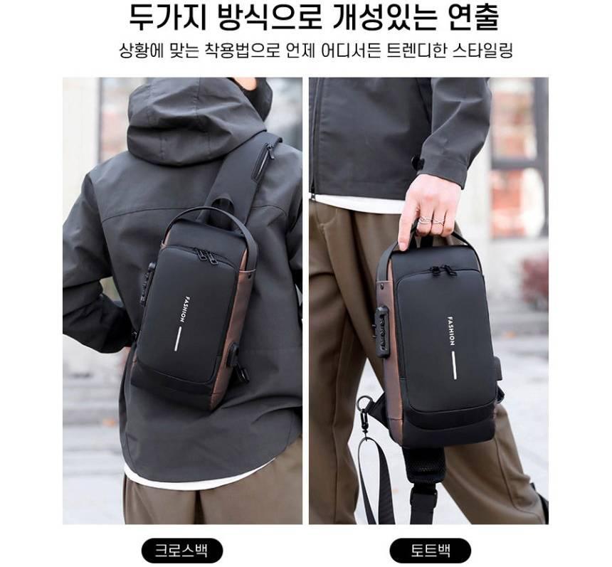 여행용 쌕 도난 방지용 크로스 가방 여행용 남자 가방 - 상세 이미지 5