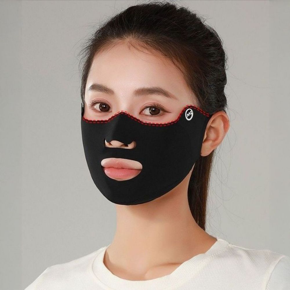 유브이마스크 오픈형마스크 귀에거는 숨쉬는 얼굴전면 - 상세 이미지 5