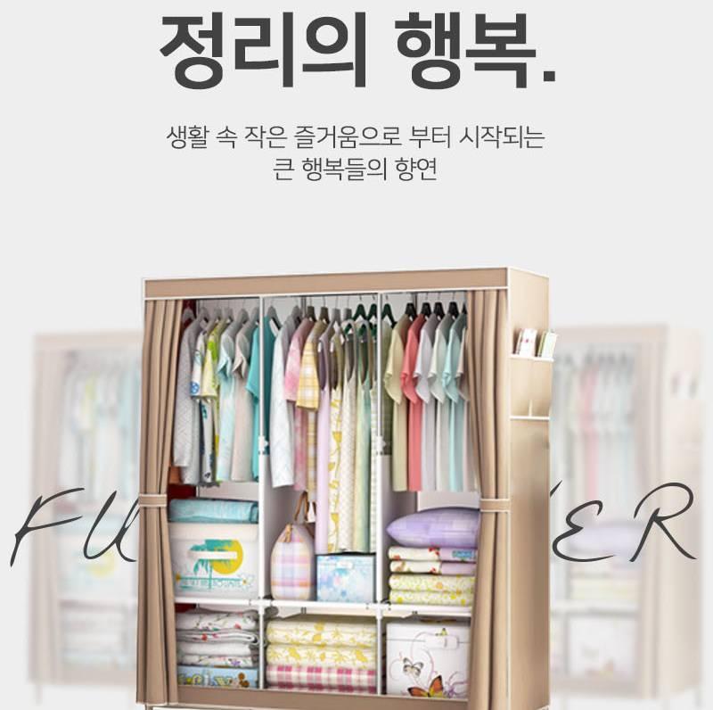 학생 방 옷장 첫 자취 옷장 조립형 옷장 싱글 - 상세 이미지 2