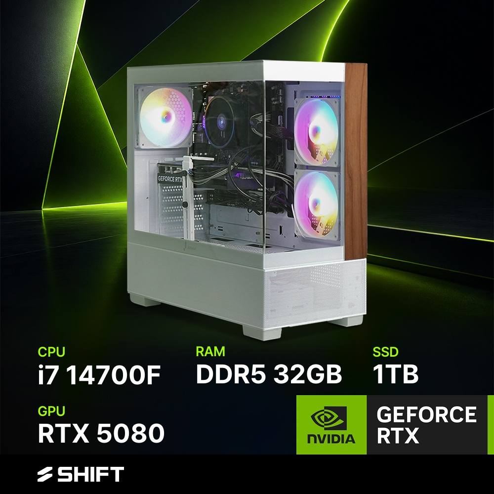 주연테크 카운터 D647F58 화이트 인텔 i7-14700F RTX 5080 고사양 게이밍 RAM 32GB SSD 1TB 데스크탑 컴퓨터 브랜드PC - 상품 이미지