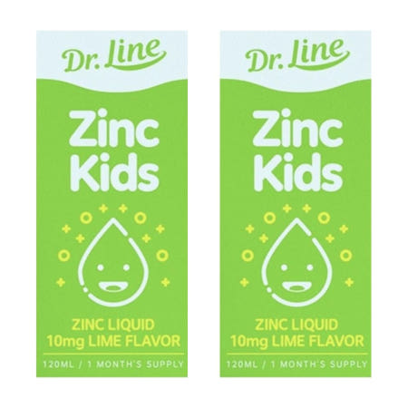 닥터라인 키즈 돌 아기 액상 아연 내돈내산 후기 효능 효과 성분 120ml 2개