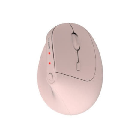 로이체 RX-650V 멀티페어링 저소음 무선 블루투스 미니 버티컬 마우스 핑크