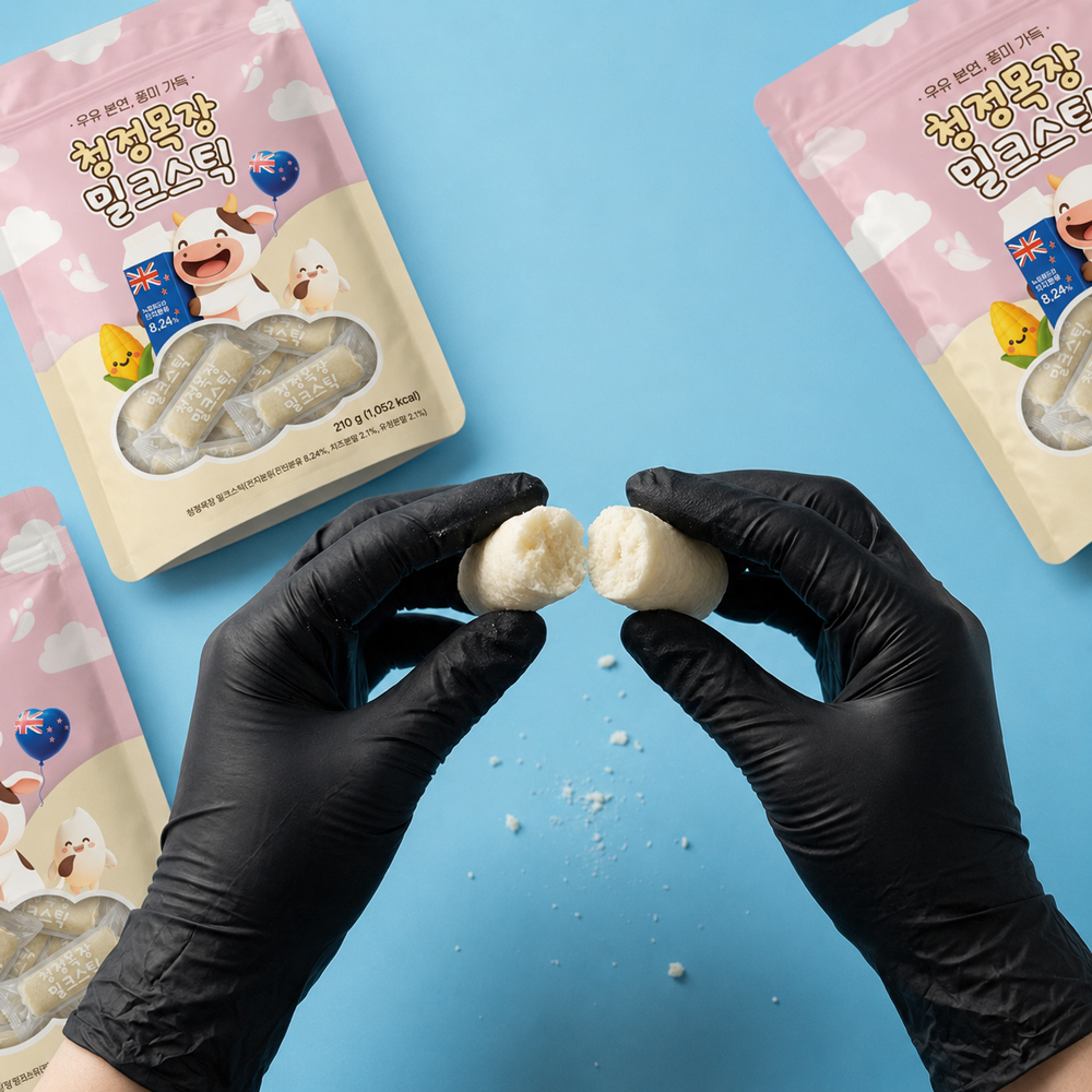 청정목장 밀크스틱 개별포장 우유 과자 간식 우유맛, 210g, 1개 이미지 8