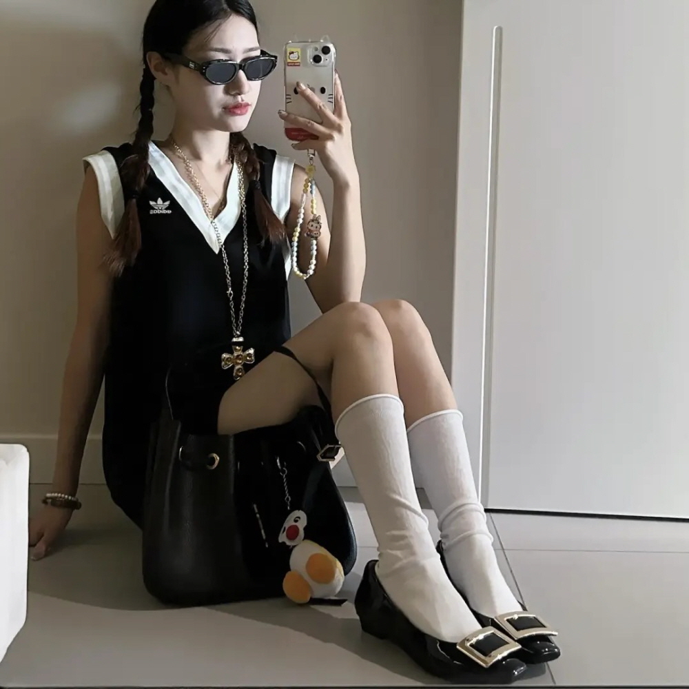 아디다스 OG 2WAY 브이넥 슬리브리스 OPS W 3color 블랙 화이트 민트 - 상세 이미지 3