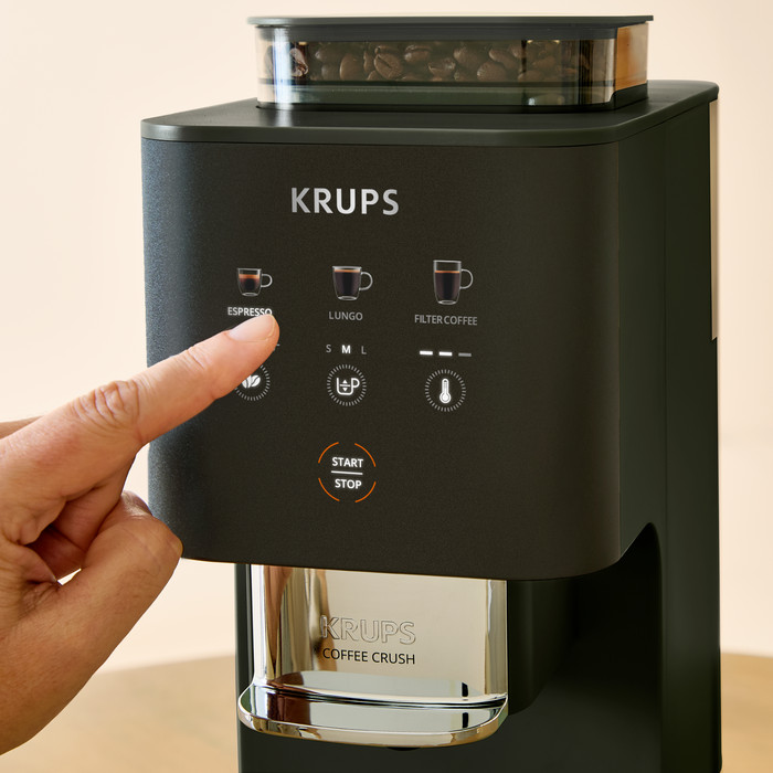 [원두증정 KRUPS 크룹스 초슬림 전자동 커피머신 커피크러쉬 블랙 SA4028K0 가정용 에스프레소 머신 홈카페 사진 3