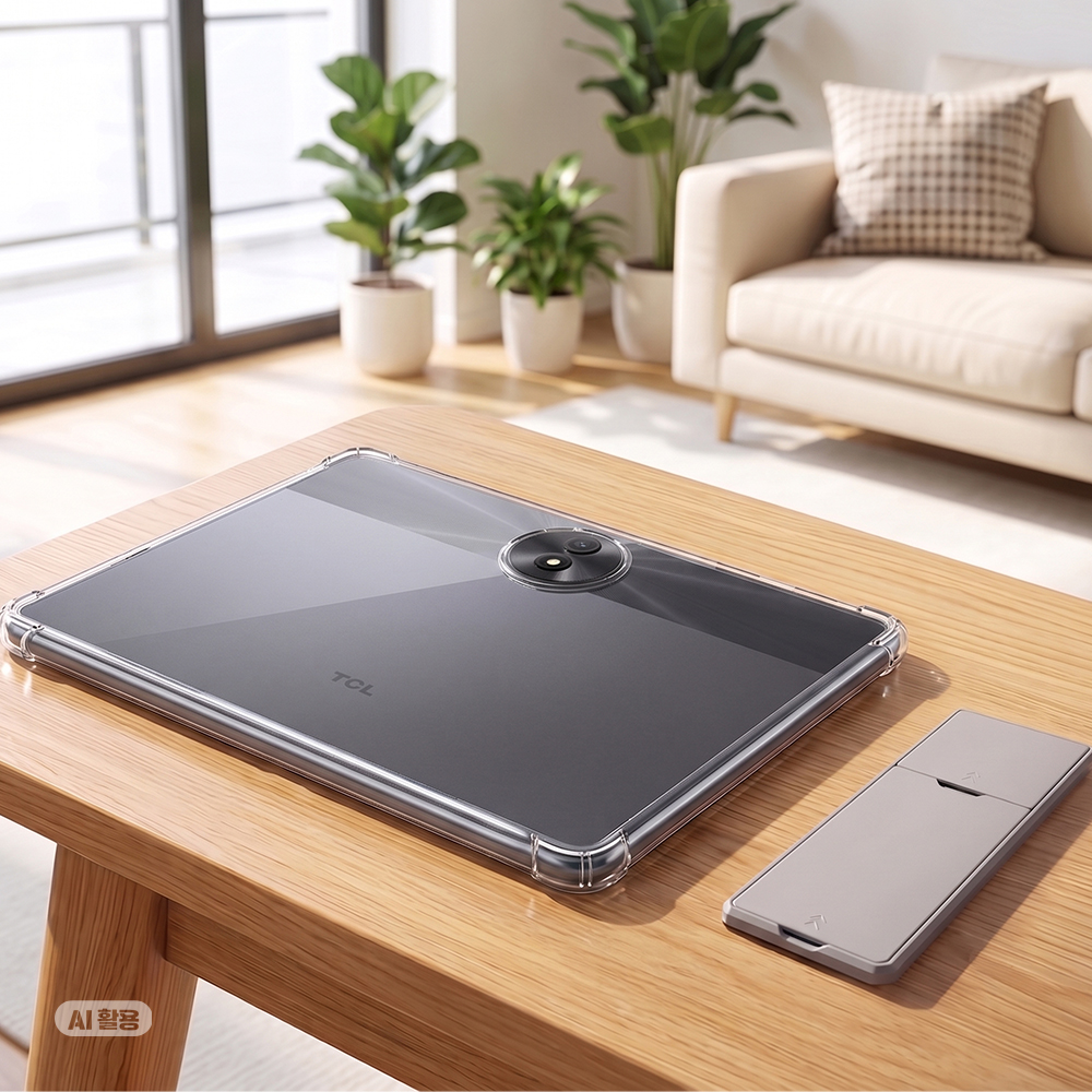 TCL TAB 11 FE 케이스 투명 범퍼 젤리 거치대 코쿠 클리어, TCL TAB 11 FE - 상세 이미지 2