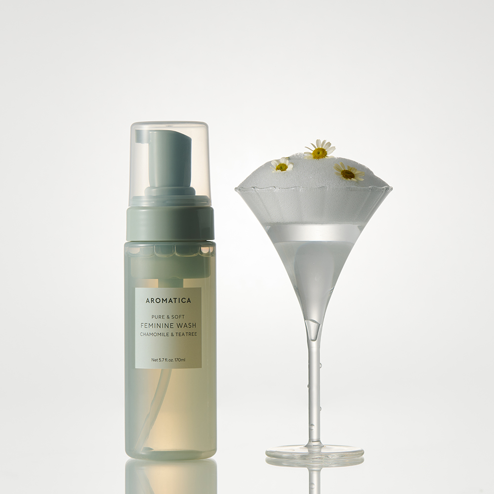 아로마티카 퓨어 앤 소프트 여성청결제 캐모마일 & 티트리 170ML 이너퍼퓸 와이클렌저 y존케어 페미닌워시 - 상세 이미지 4