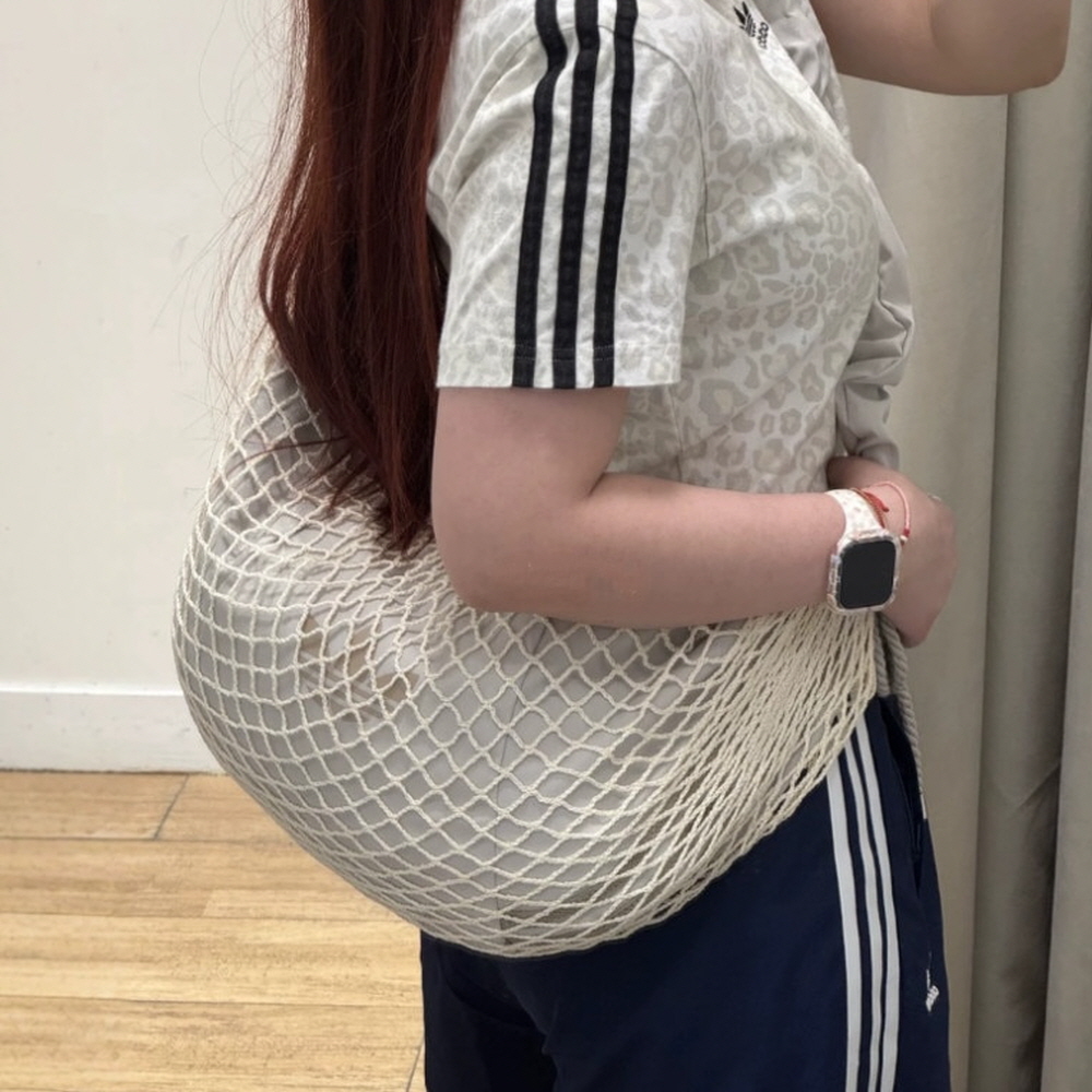 아디다스 OG 우먼스 크로셰 네팅 크로스 숄더백 그물백 가방 LE3250 이미지 8