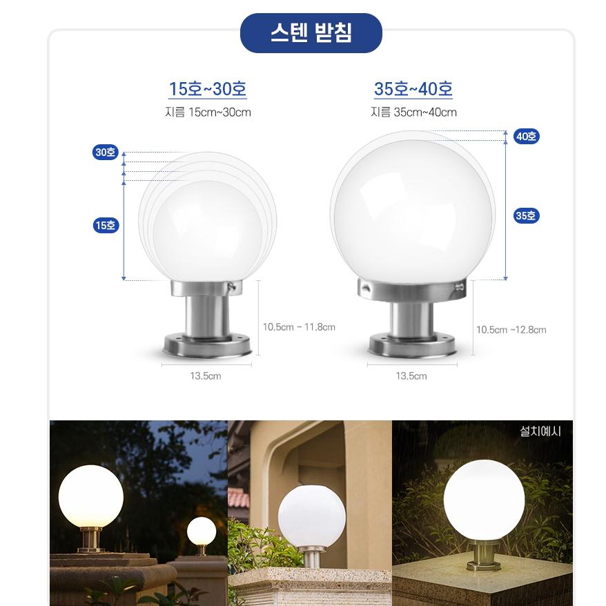 LED 호박등 야외전구 호박 원형 구슬등 - 상세 이미지 3