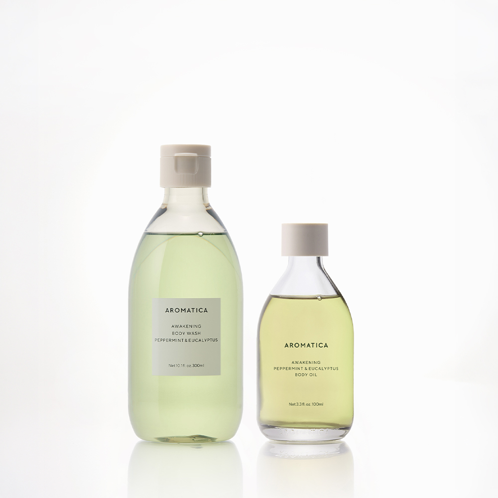 아로마티카 어웨이크닝 바디워시 300ML + 바디오일 100ML 세트