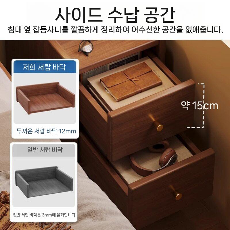 침대옆 틈새 협탁 수납장 서랍장 수납 테이블 엔틱 20x40x61cm 모으다 - 상세 이미지 4