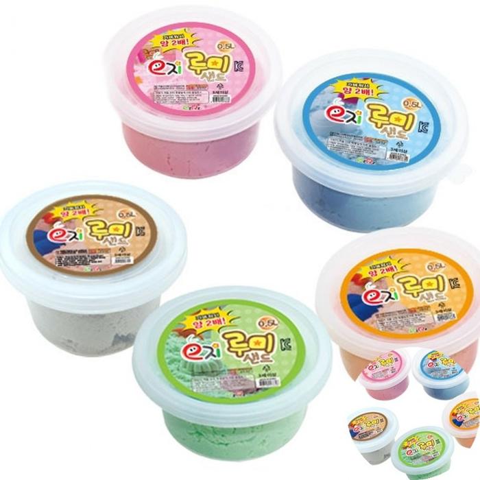 티키탭 이지 루미샌드 모래놀이 이동 실내 5색 촉감 250g, 택 1 - 상품 이미지