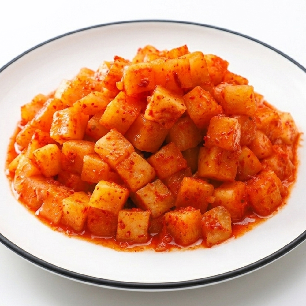 [아침10시이전 당일출고] 김치대통령 깍두기 아삭 신선 국내산 고춧가루 사용 2kg, 1개 이미지 8